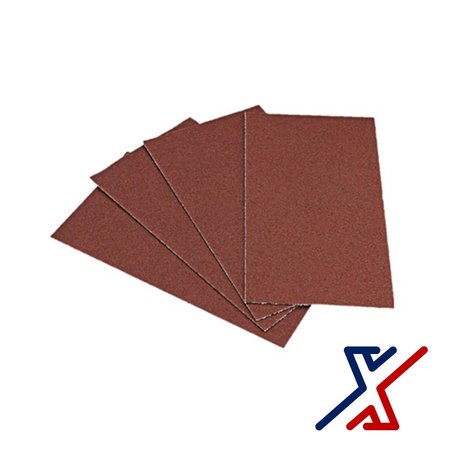 X1 TOOLS 220 Grit Premium Aluminum Oxide Sandpaper 5-1/2 in. x 9 in. Sheet 100 Sheets by X1 Abrasives X1E-CON-SAN-AOA-P220-HSx100